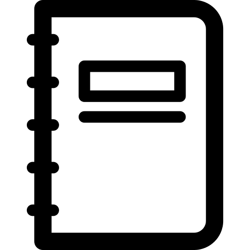 Notebook agenda address book notebook icon