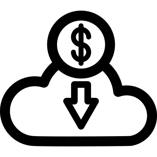 Computing cloud money coin other icon