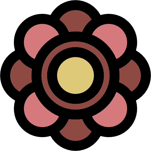 Flower botanical nature rose icon