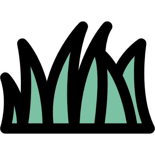 Lawn meadow plants turf icon