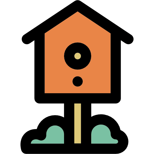 Birdhouse structure birds animals icon