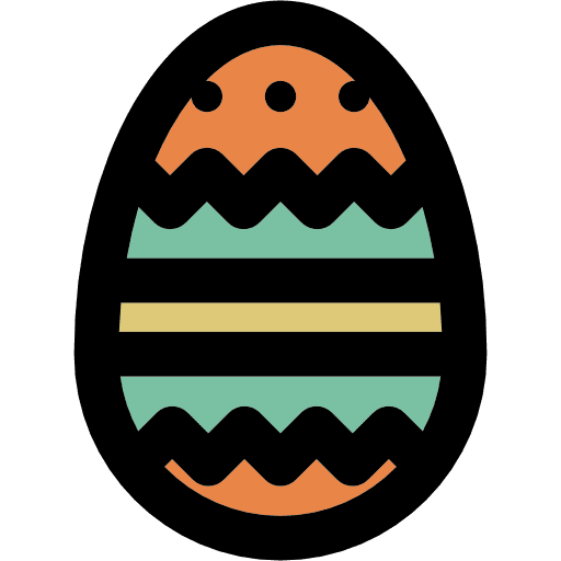 Easter egg decoration food egg icon