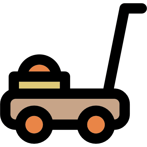 Lawn mower lawn mower tools and utensils machine icon