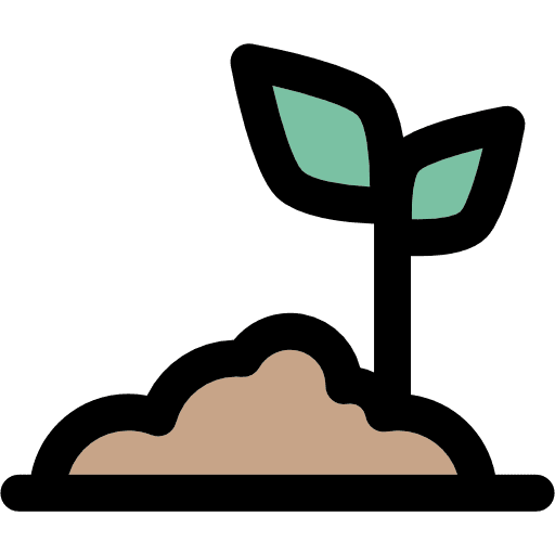 Bud grow up sprout plant icon