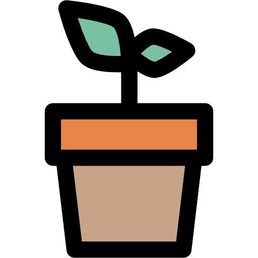 Plant pot spring nature icon