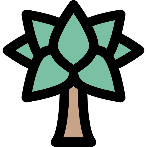 Tree botanical garden tree icon