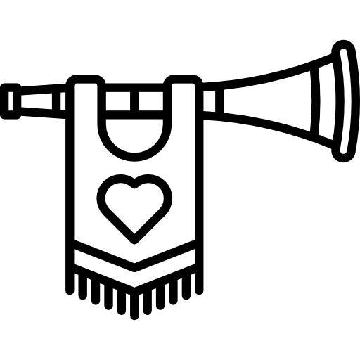 Horn music horn musical instrument icon