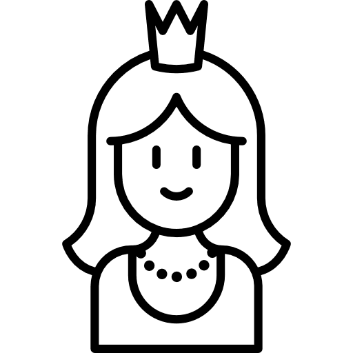 Princess folklore fantasy legend icon