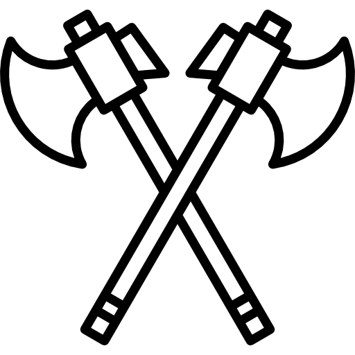 Axes axes weapons medieval icon