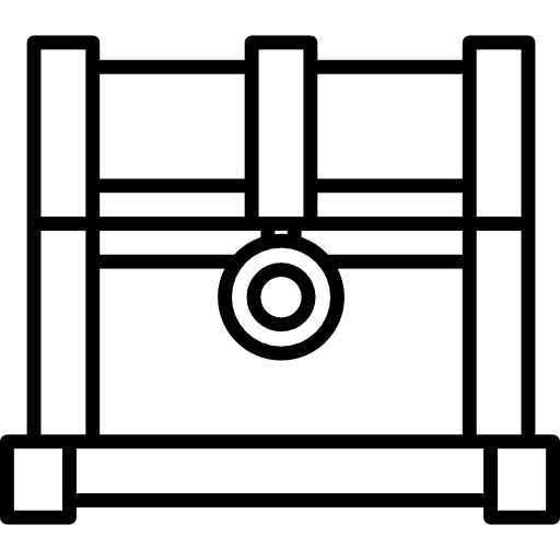 Chest chest antique wooden icon