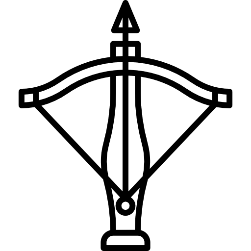 Crossbow weapon medieval weapons icon