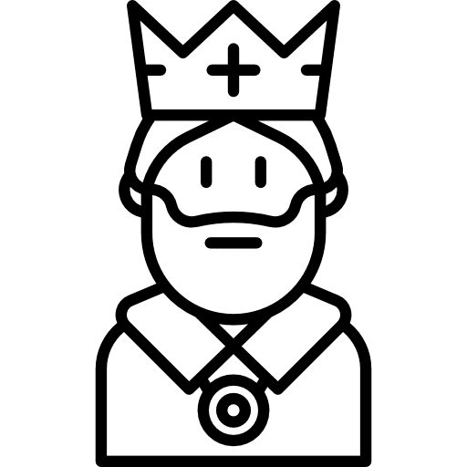 King fairy tale avatar king icon