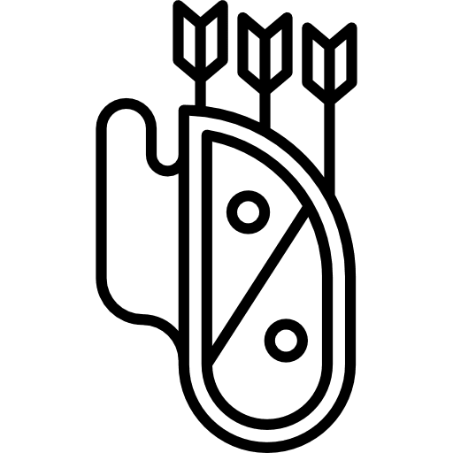Quiver arrows quiver weapons icon