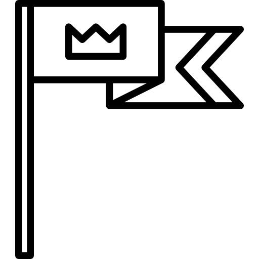 Flag circus flag medieval icon