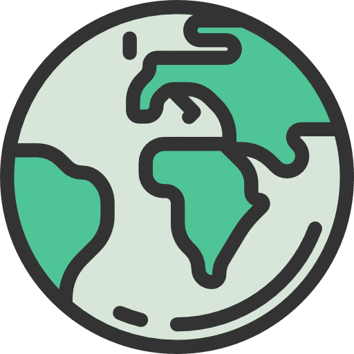 Earth maps and flags geography worldwide icon