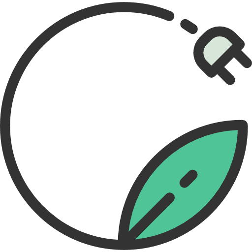 Electricity environmental leaf ecology icon