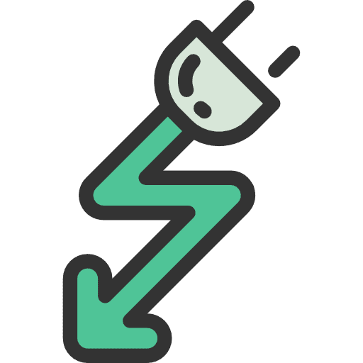 Electricity electrical weather ecology and environment icon
