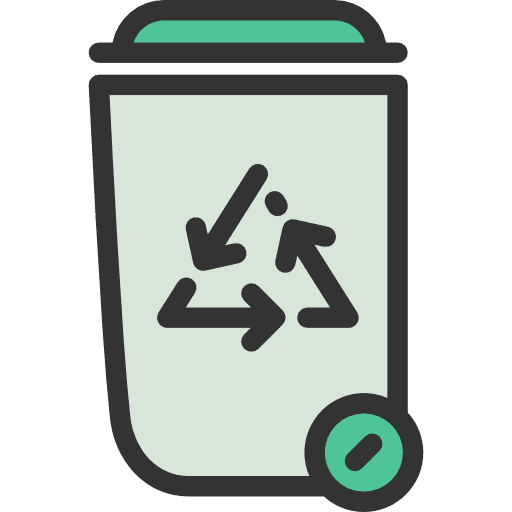 Bin garbage recycle bin trash icon