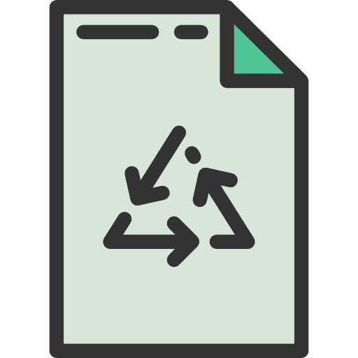 Recycled paper recycled paper signs file icon