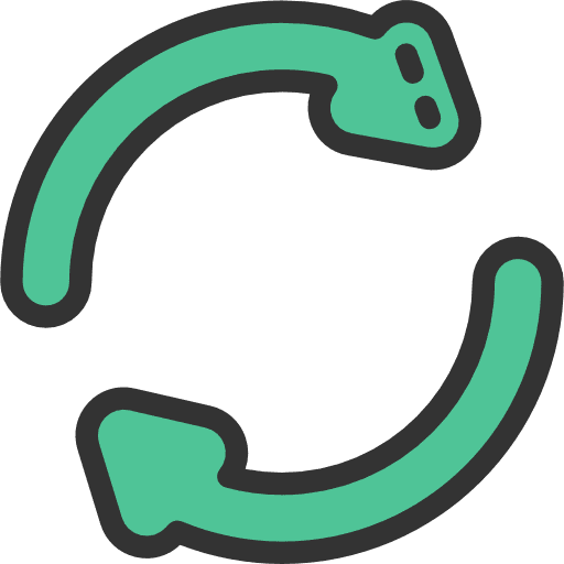 Reuse recycling mark gestures icon