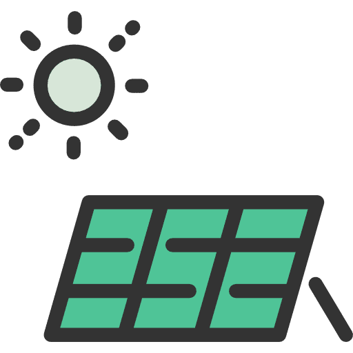 Solar energy power ecology and environment solar energy icon