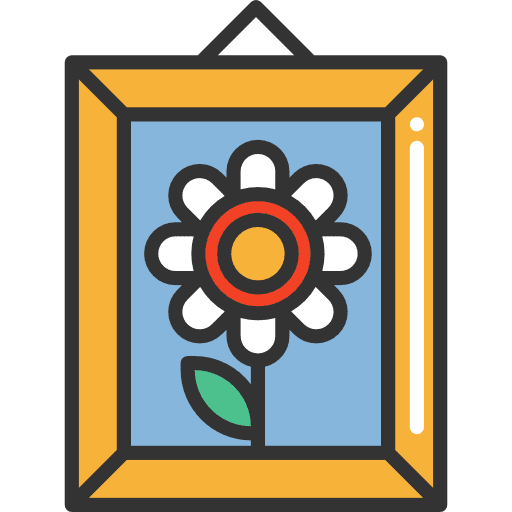 Picture frame furniture and household picture icon