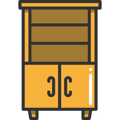 Shelf furniture shelf shelving icon