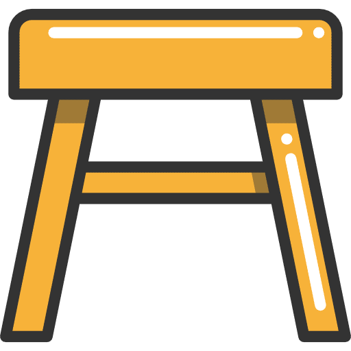 Stool chair buildings furniture and household icon