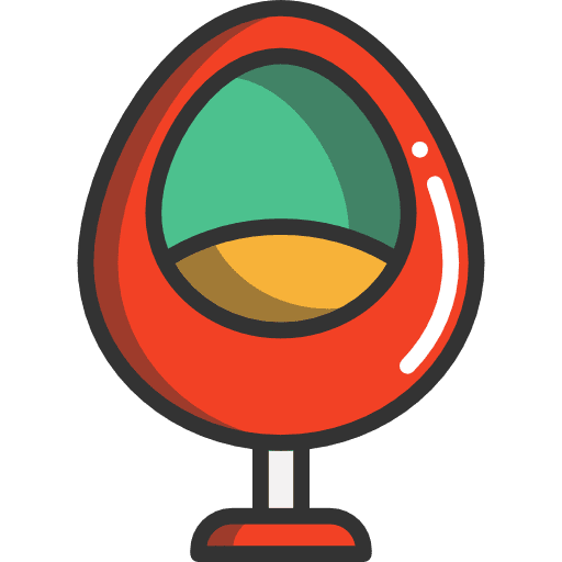 Swivel chair office art comfort icon