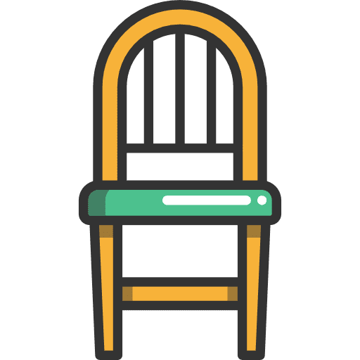 Chair tools and utensils furniture and household office chair icon