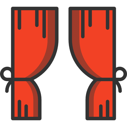 Curtains window livingroom decoration icon