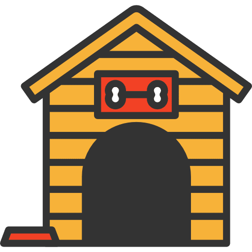 Kennel dog house kennel doghouse icon
