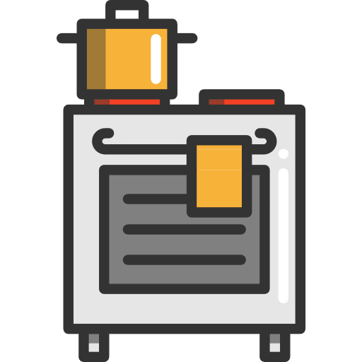 Stove kitchenware cooking stove icon