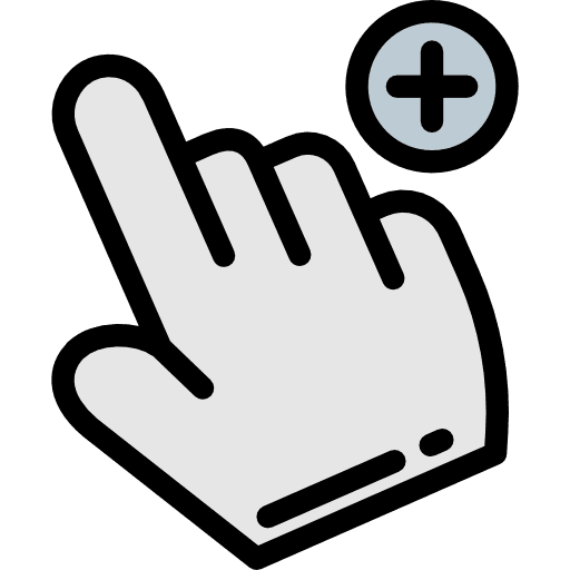 Pointer interface computer mouse hands and gestures icon