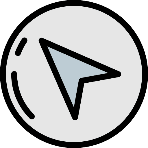 Compass tools and utensils direction orientation icon