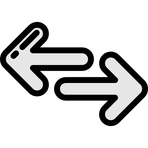 Transfer right interface transfer icon