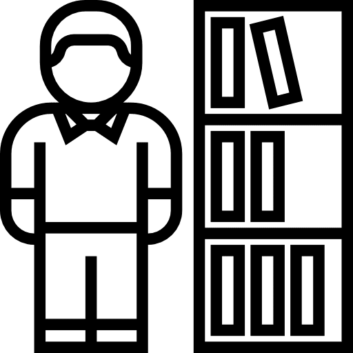 Librarian people professions and jobs job icon