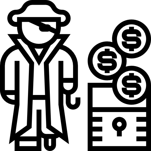 Pirate occupation job professions and jobs icon