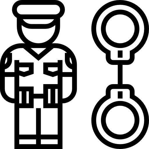 Policeman professions and jobs people job icon