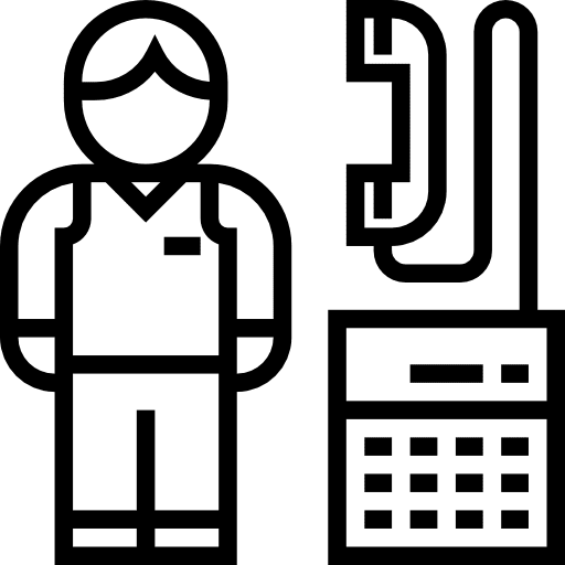 Receptionist professions and jobs receptionist people icon