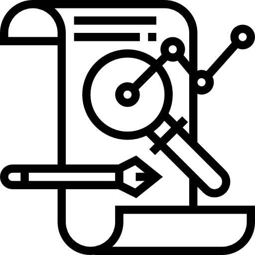 Analysis interface analysis symbol icon