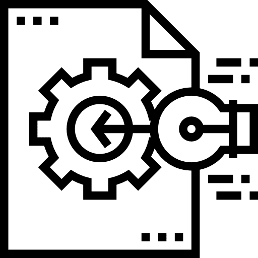 Development development gears configure icon