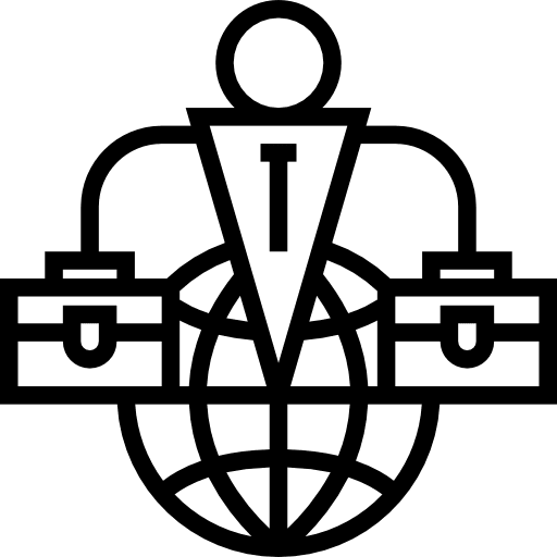 Business world grid earth grid international icon