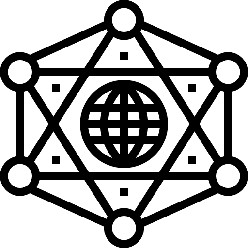 Connections worldwide networking connections icon