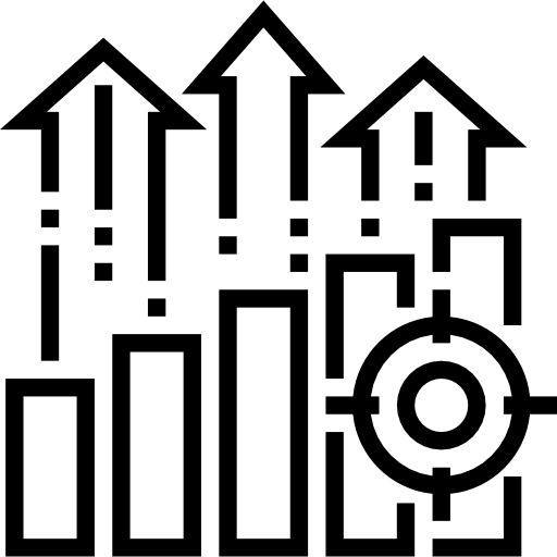 Marketing finances business bar chart icon