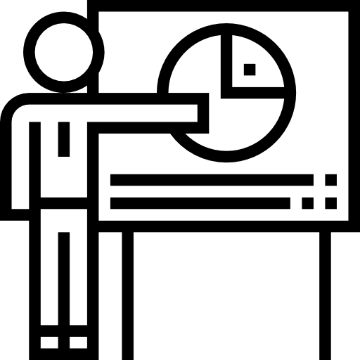 Presentation graphic chart financial icon