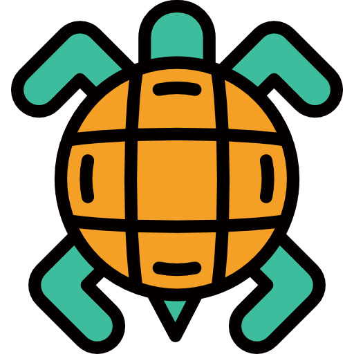 Turtle animal kingdom zoo animals icon