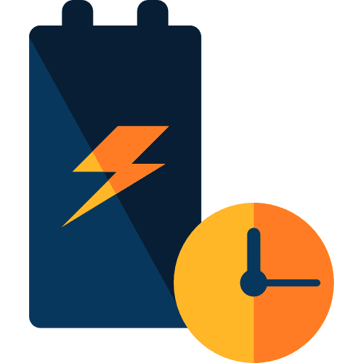 Battery battery status battery level technology icon