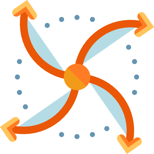 Airscrew electronics drone propeller icon