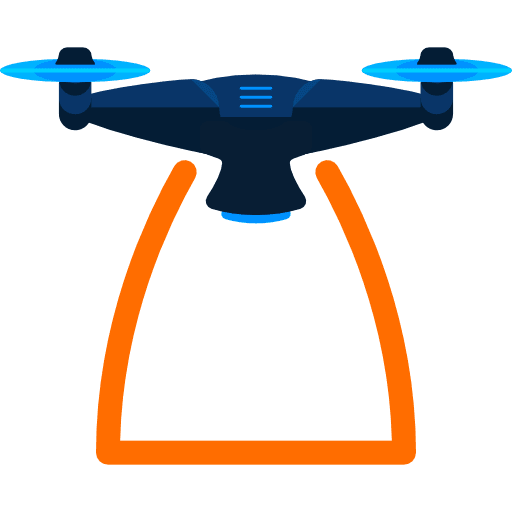 Drone fly remote control camera icon